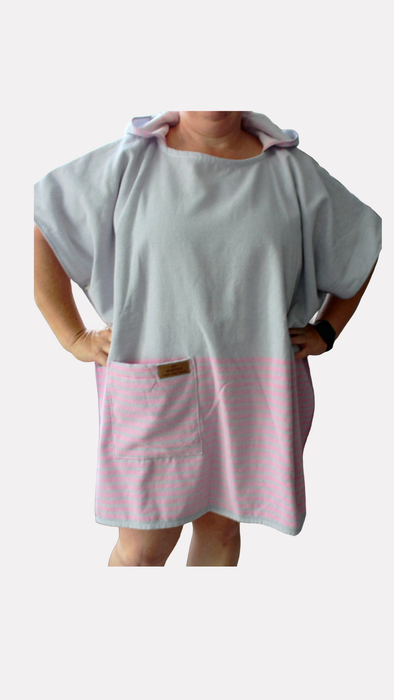 Hamam-Poncho mit Kapuze