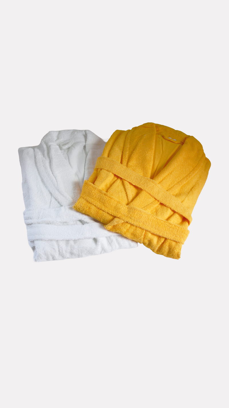 Bademantel mit Schalkragen