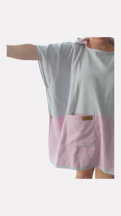 Hamam-Poncho mit Kapuze